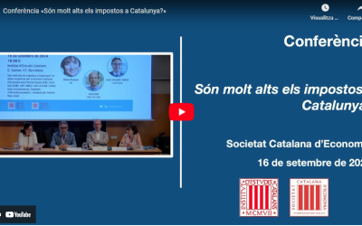 Reviu la conferència “Són molt alts els impostos a Catalunya?”