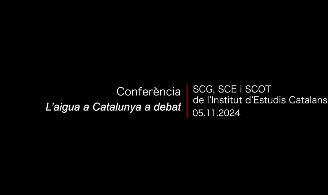 Reviu la conferència “L’aigua a Catalunya: un problema estructural en el context de la crisi climàtica” del grup d’Economia Ecològica i Política Ambiental